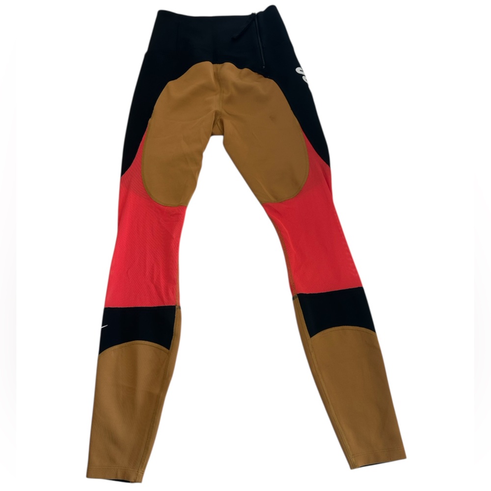Nike High Waist Colorblock Athletic Leggings Size S - Picture 2 of 13